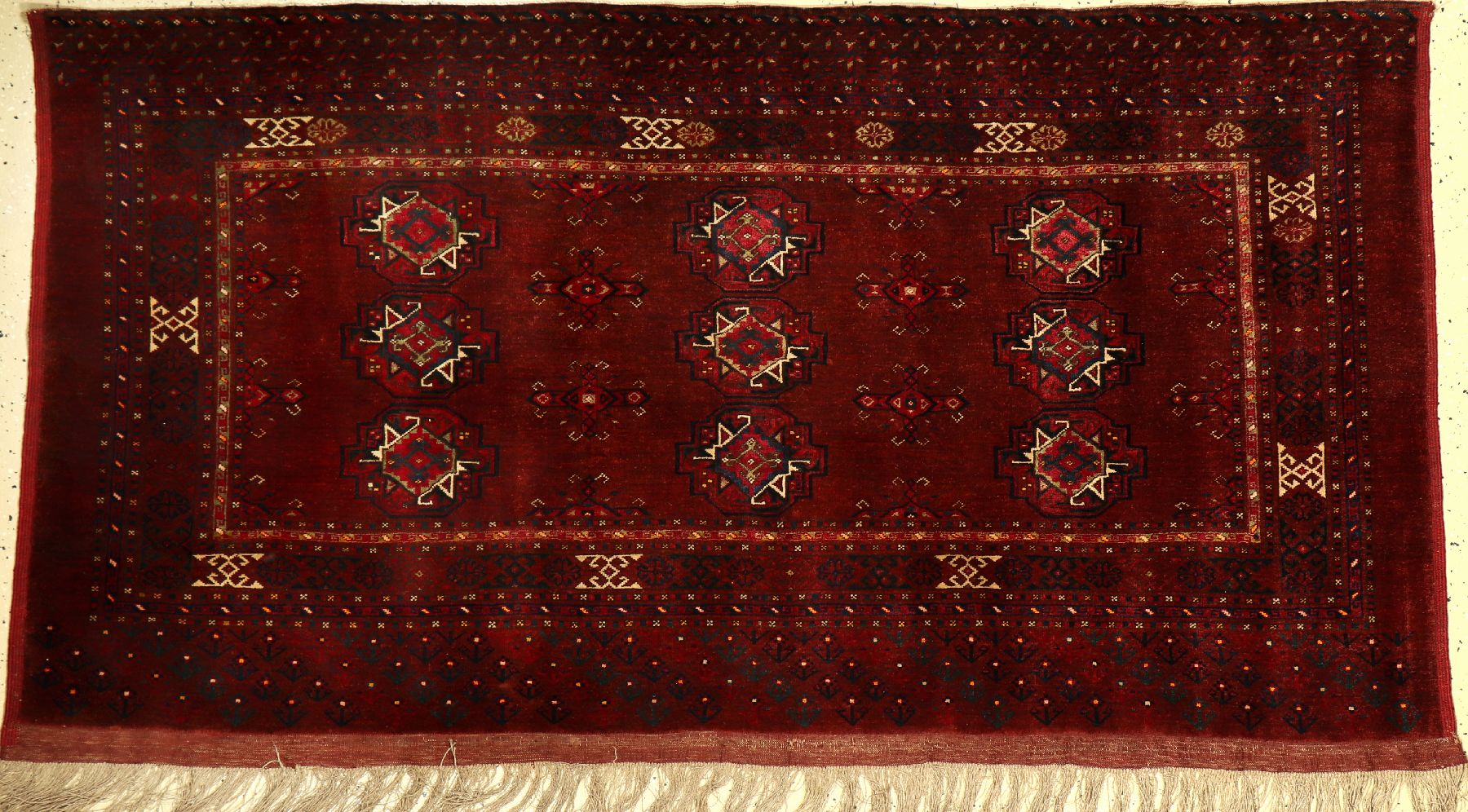 Ersari Tchowal, Afghanistan, um 1950/60, Wolle auf Wolle mit Seide, ca. 187 x 101 cm, EHZ: 2
