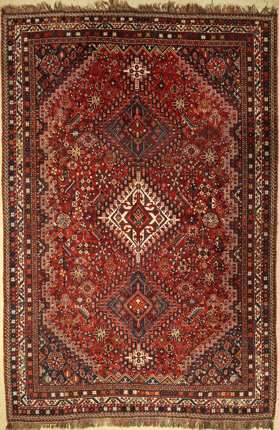 Schiraz alt, Persien, um 1940, Wolle auf Wolle, ca. 342 x 228 cm, EHZ: 2-3