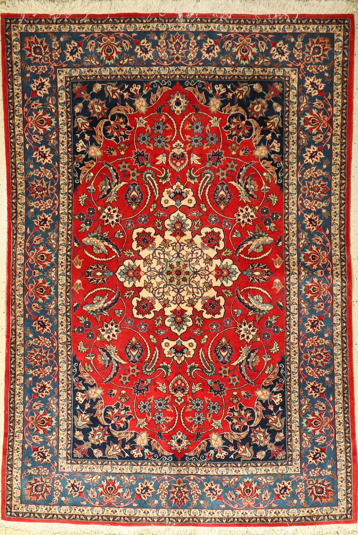 Nadjafabad alt, Persien, ca. 60 Jahre, Wolle auf Baumwolle, ca. 222 x 154 cm, EHZ: 2