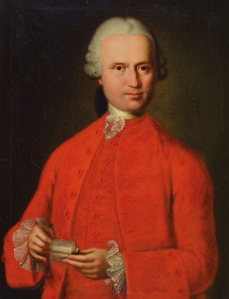 Andreas Hölzl, deutscher Maler, erw. um 1770-1795, wurde 1776 Hofmaler des Fürstbischofs von Freising, hier: Porträt des Simon Fahrer, königl. ...