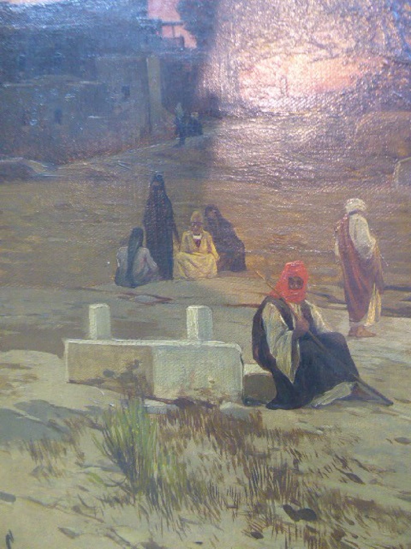 Detail f: Hermann David Salomon Corrodi, 1844 Frascati -1905 Rom, römischer Maler schweizer Abstammung, Studium in Genf bei Alexander Calame, danach bei ...