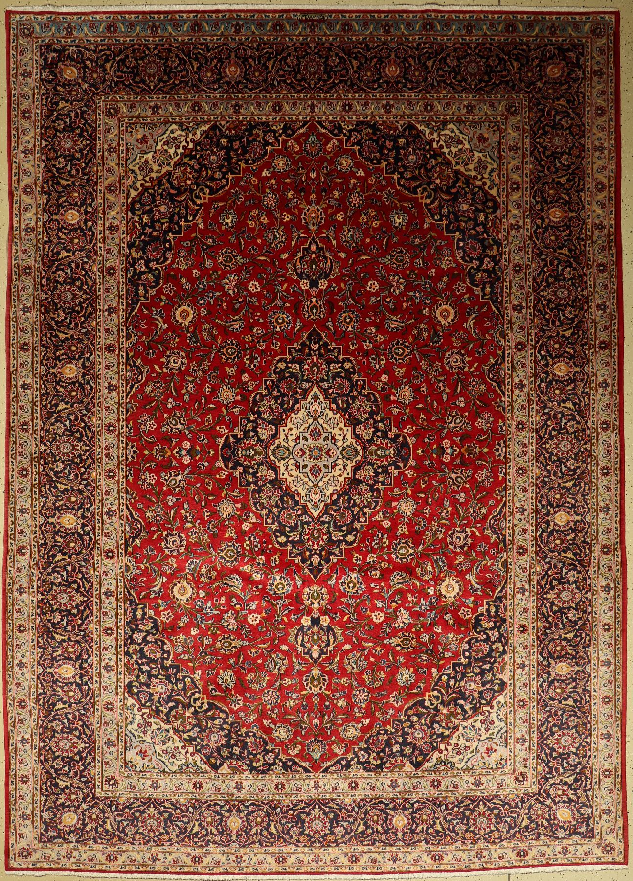 Keschan Kork, Persien, ca. 30 Jahre, Korkwolle, ca. 352 x 252 cm, EHZ: 2