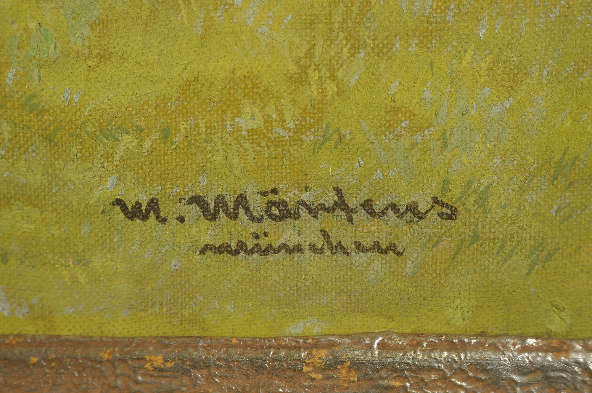 Detail a: Max Märtens, 1887 Braunschweig-1970 Gstadt am Chiemsee, Blick auf den Langkofel, Öl/Lwd, rechts unten signiert, ca. 90x75cm, R. ca. 108x81cm