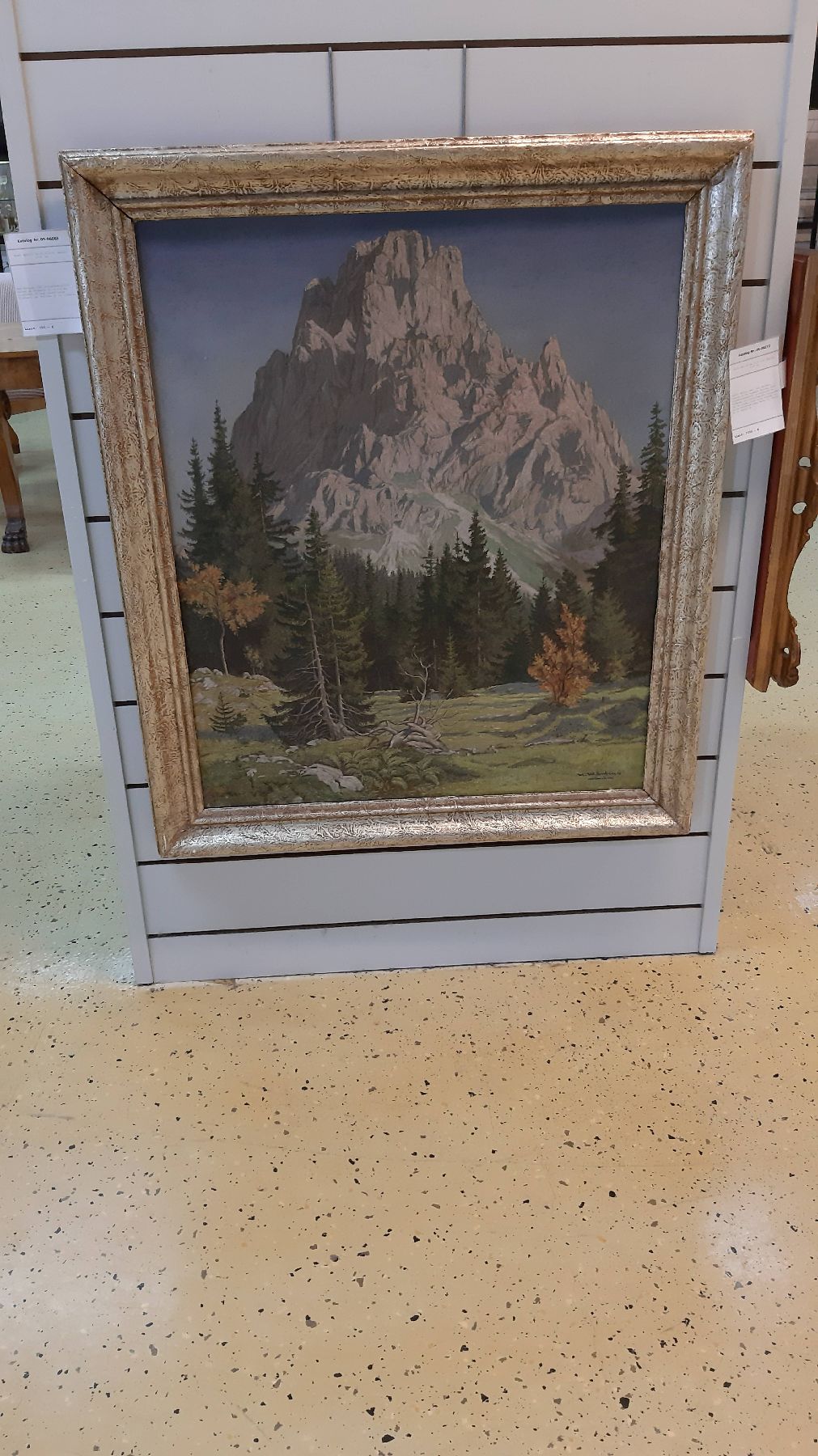 Detail c: Max Märtens, 1887 Braunschweig-1970 Gstadt am Chiemsee, Blick auf den Langkofel, Öl/Lwd, rechts unten signiert, ca. 90x75cm, R. ca. 108x81cm