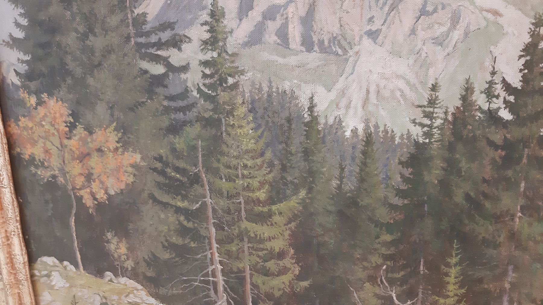 Detail g: Max Märtens, 1887 Braunschweig-1970 Gstadt am Chiemsee, Blick auf den Langkofel, Öl/Lwd, rechts unten signiert, ca. 90x75cm, R. ca. 108x81cm