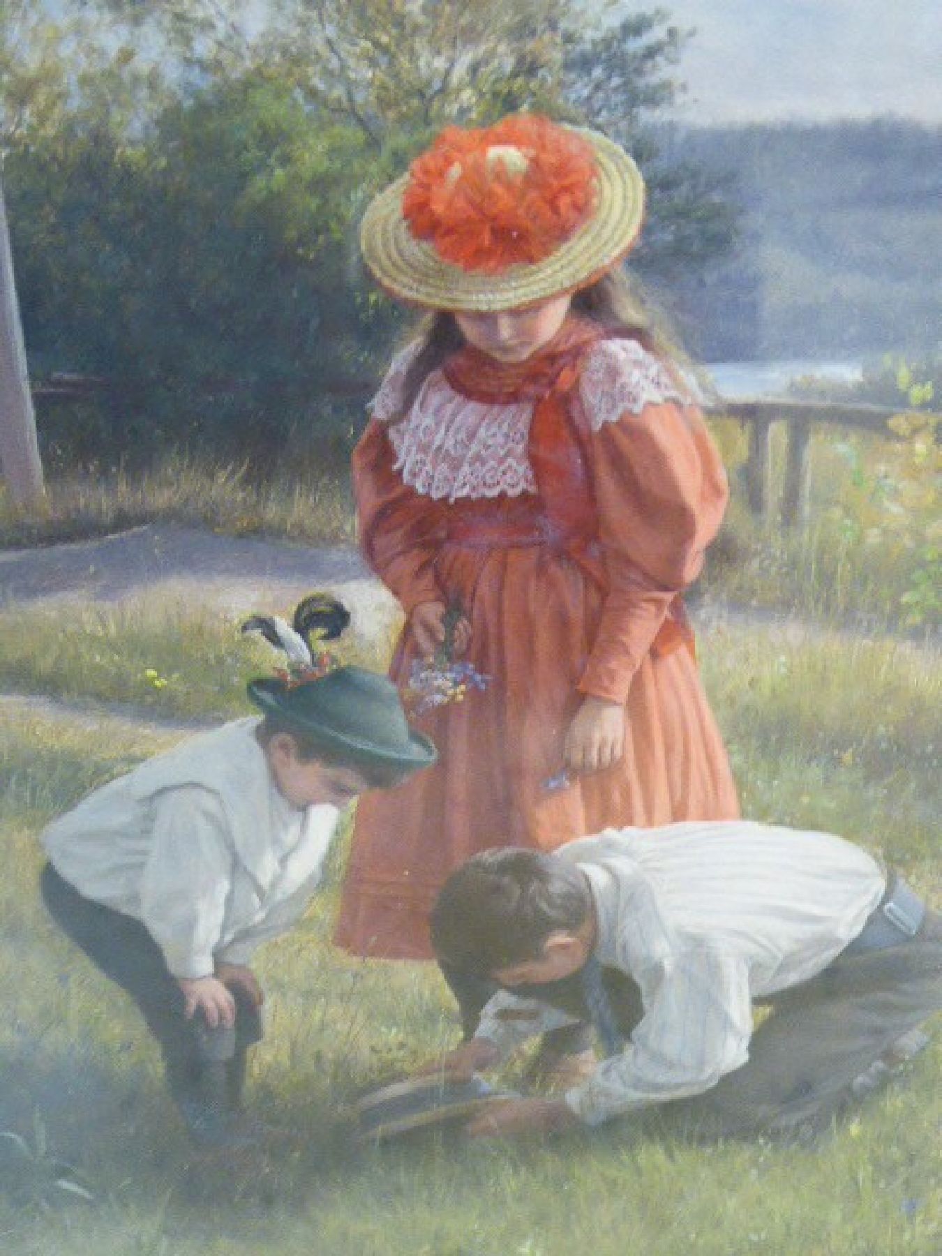 Detail d: Ernst Schmitz, 1859 Düsseldorf - 1917 München, Studium an der Akademie Düsseldorf, nach Stationen in Stuttgart, Karlsruhe und Freiburg um 1884 in ...