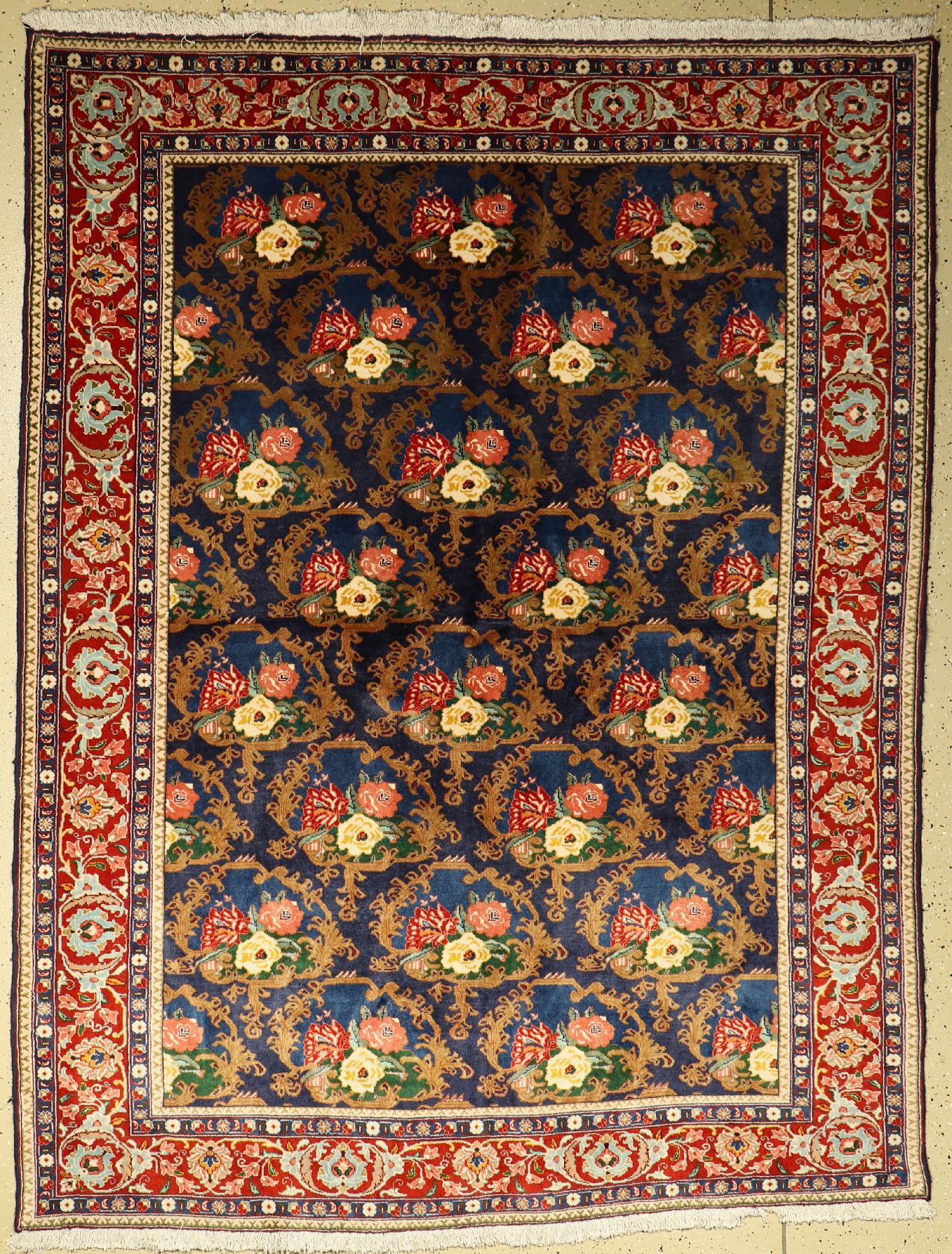 Täbriz, Persien, ca. 40 Jahre, Wolle auf Baumwolle, ca. 230 x 177 cm, EHZ: 2-3