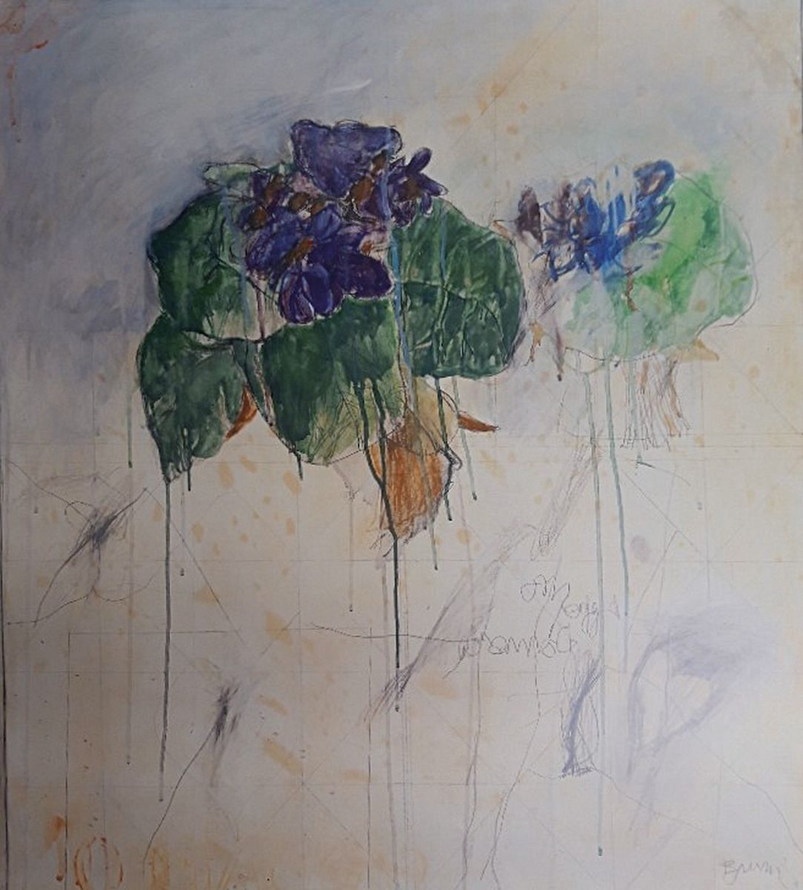 Detail k: Bruno Bruni, geb. 1935 Gradara/Italien, Farboffset, handsigniert, ca. 90x80cm