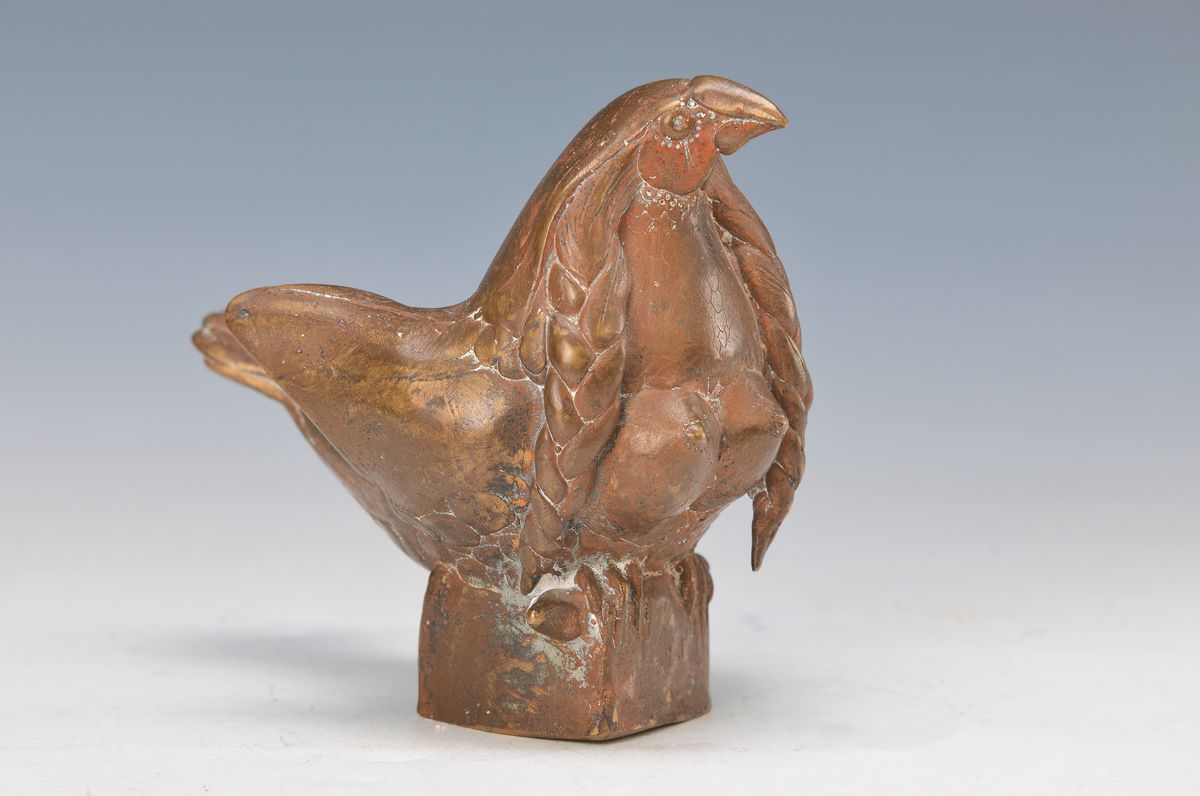 Gernot Rumpf, geb. 1941 Kaiserslautern, Elwetritsche Vogel, im innenleben monogrammiert, ca. 12x12 cm