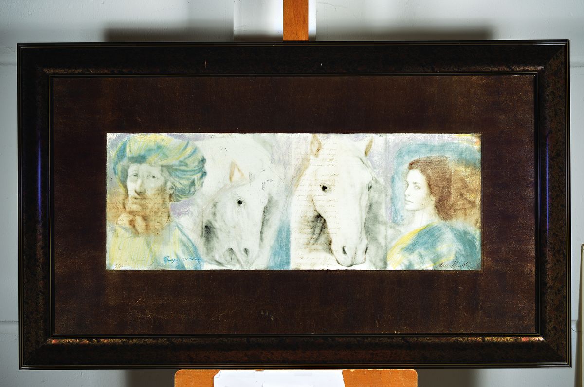 Detail k: Mersad Berber, geb. 1940, in Bosanski petrovac Studium in Ljubljana,später Professorin Sarajevo, viele internationale Preise, hier: Tempo secondi, ...