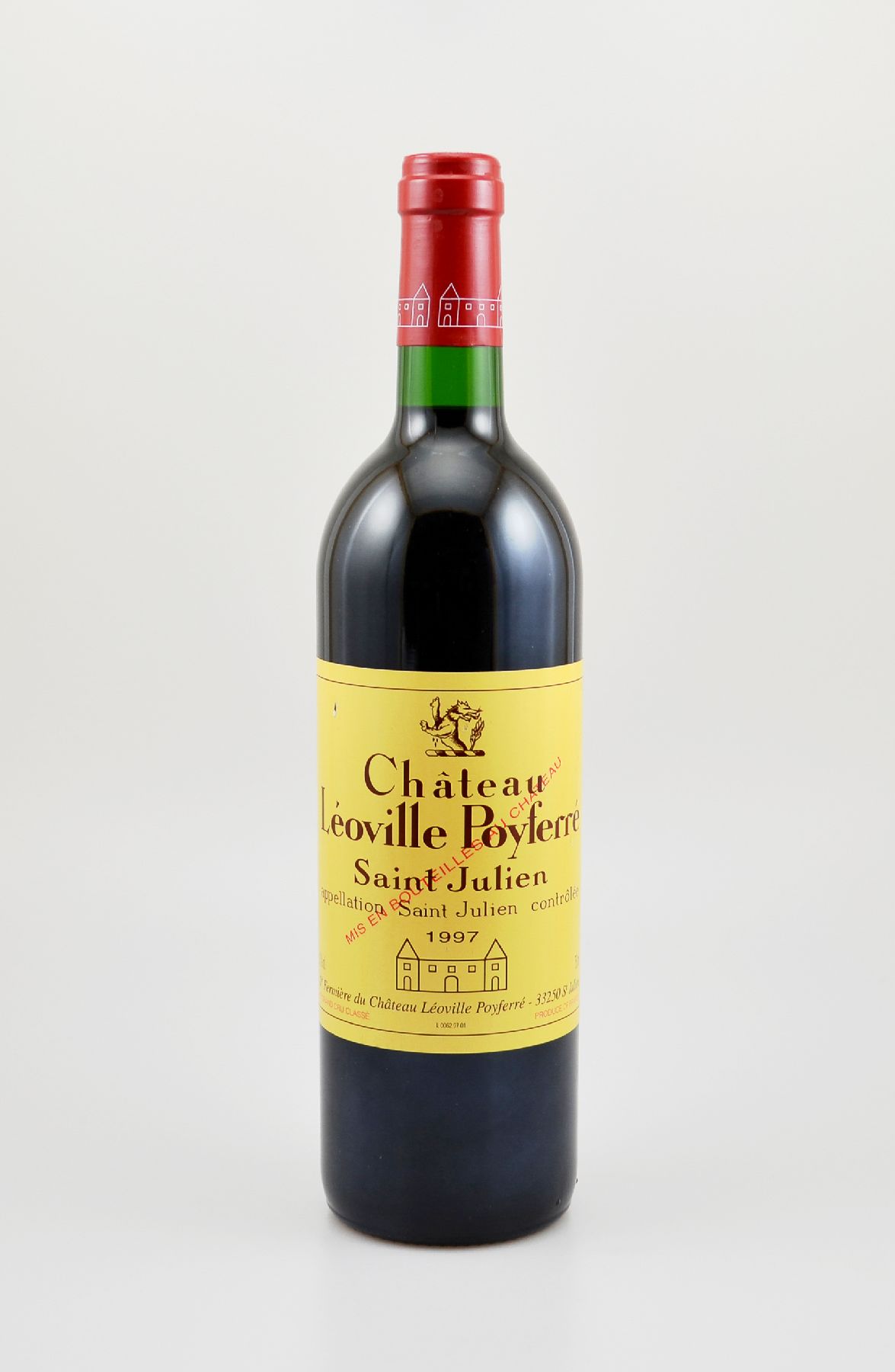 1 Flasche 1997 Chateau Leoville Poyferre, Saint-Julien, Grand Cru Classe, ca. 75 cl, 13 % Vol., Füllstand: ca. into neck, guter Erhaltungszustand, ...