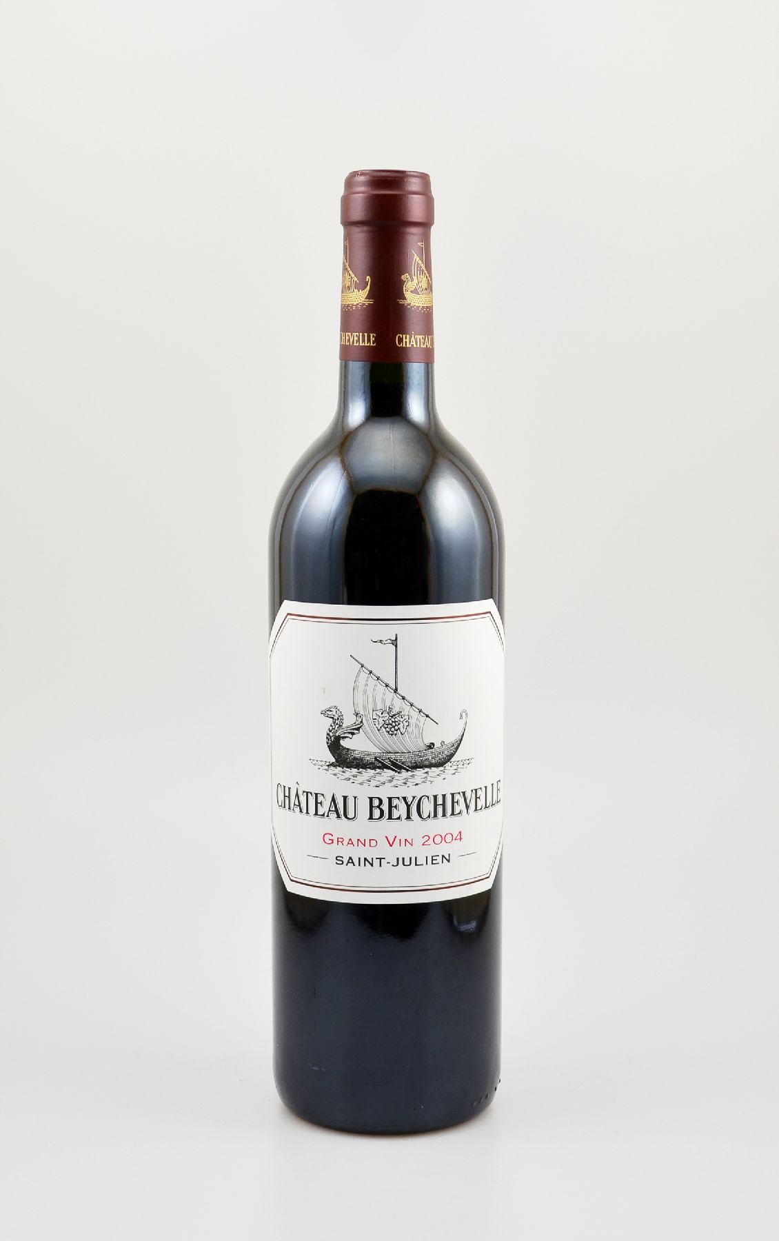 1 Flasche 2004 Chateau Beychevelle, Saint-Julien, Grand Cru Classe, ca. 75 cl, 13 % Vol., Füllstand: ca. into neck, hervorragender ...