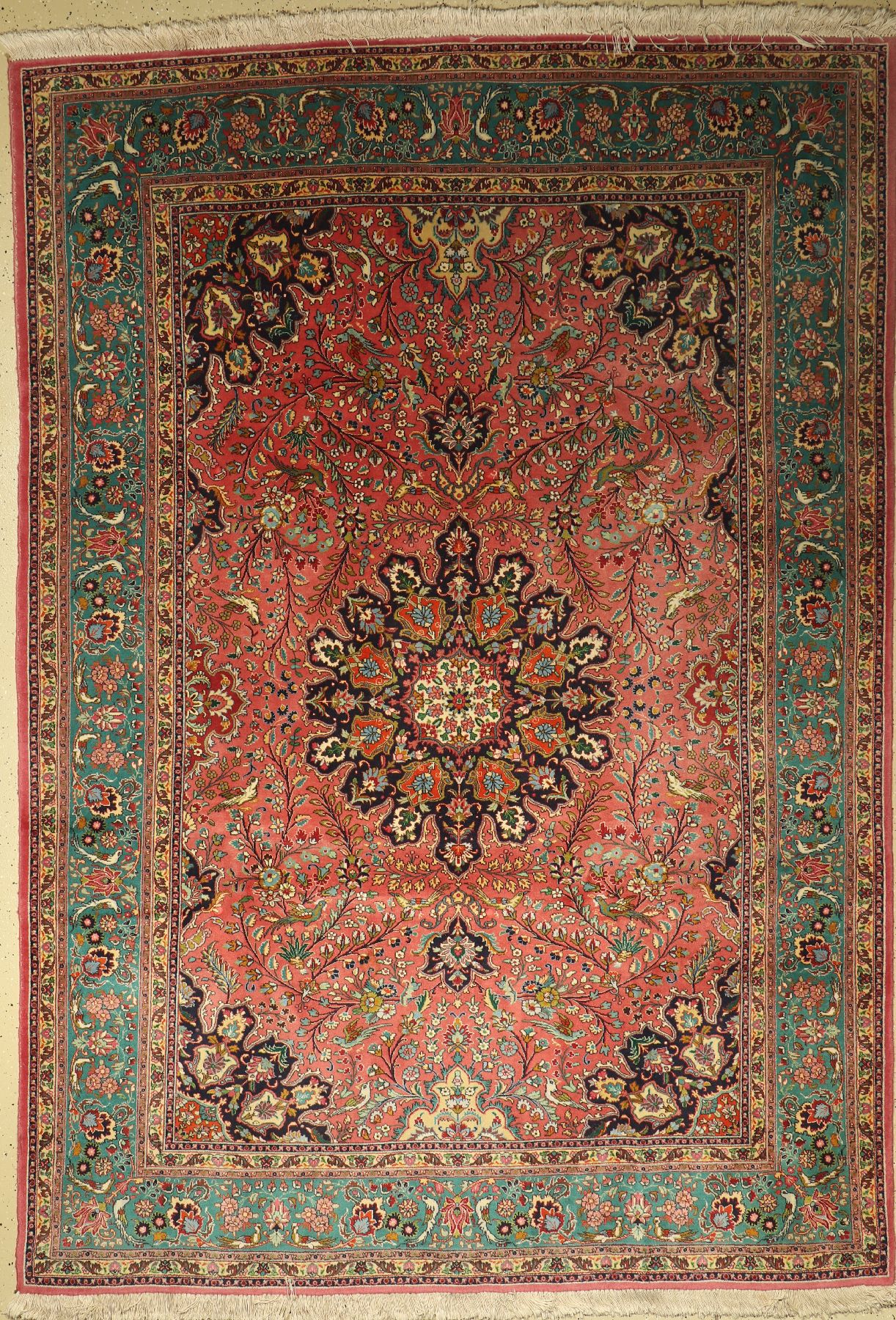Täbriz fein, Persien, ca. 50 Jahre, Korkwolle, ca. 292 x 204 cm, EHZ: 2