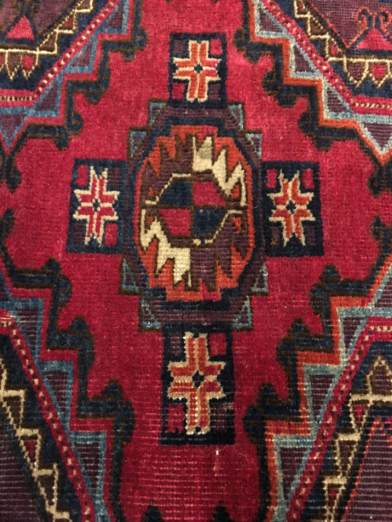 Detail e: Sehr feiner Tekke "Tschowal" antik, Turkmenistan, Mitte 19.Jhd., Flaumwolle geknüpft auf Wolle. Einzigartige Tschowal der Tekke Turkmenen ...