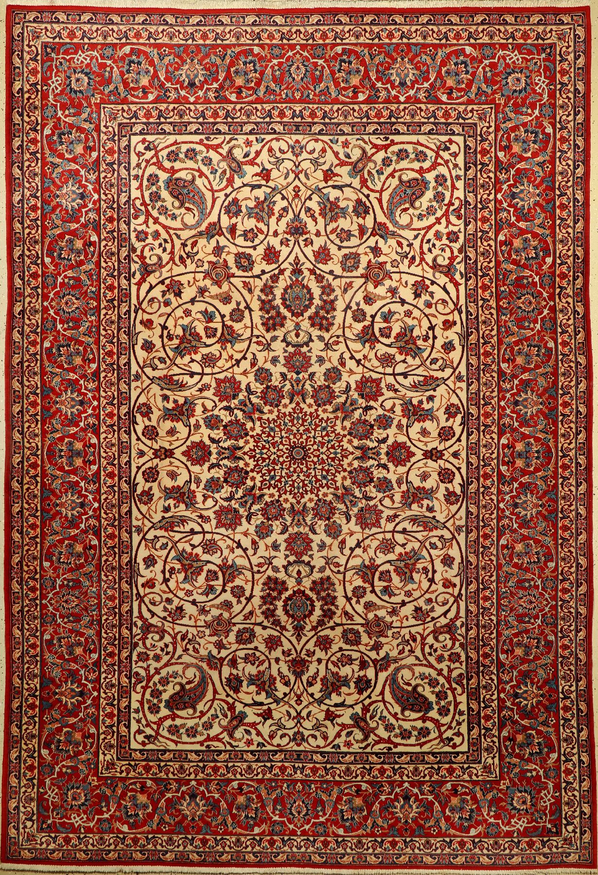 Nadjafabad, Persien, ca. 50 Jahre, Wolle auf Baumwolle, ca. 327 x 223 cm, EHZ: 3