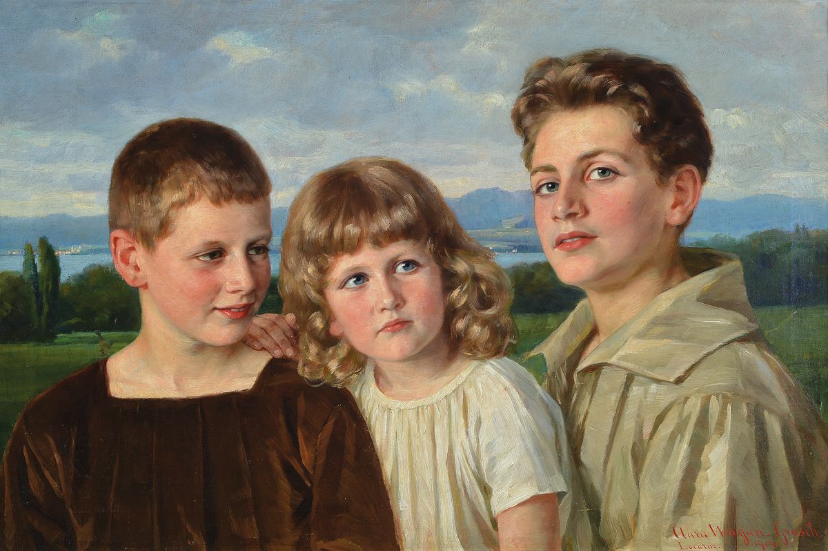Clara Wagner-Grosch, 1863 Karlsruhe-1932 Locarno, Schülerin von W. Sohn in Düsseldorf, von Gussow in Berlin und Karl Marr in München, seit 1902 ...
