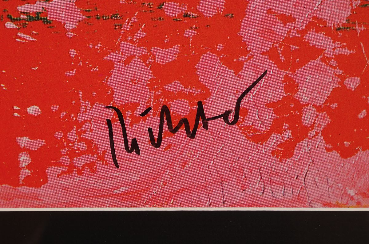 Detail a: Gerhard Richter, geb. 1932, Farboffsetlitho, handsigniert, nur wenige handsignierte Exemplare, "Donaueschinger Musiktage 1983", 84 x 59.5 ...