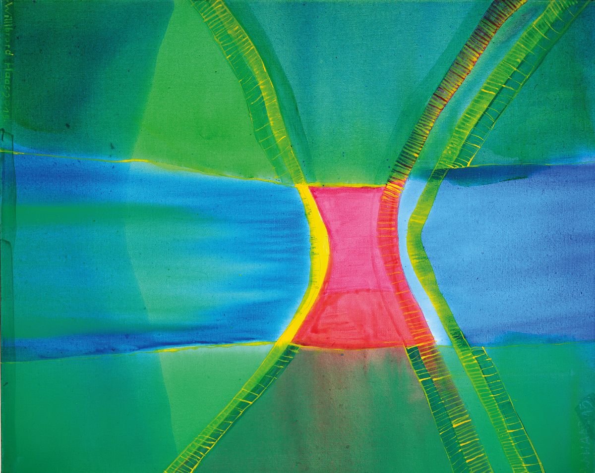 Willibrord Haas, geb. 1936, Acryl/Lwd, signiert, ca. 100 x 80 cm
