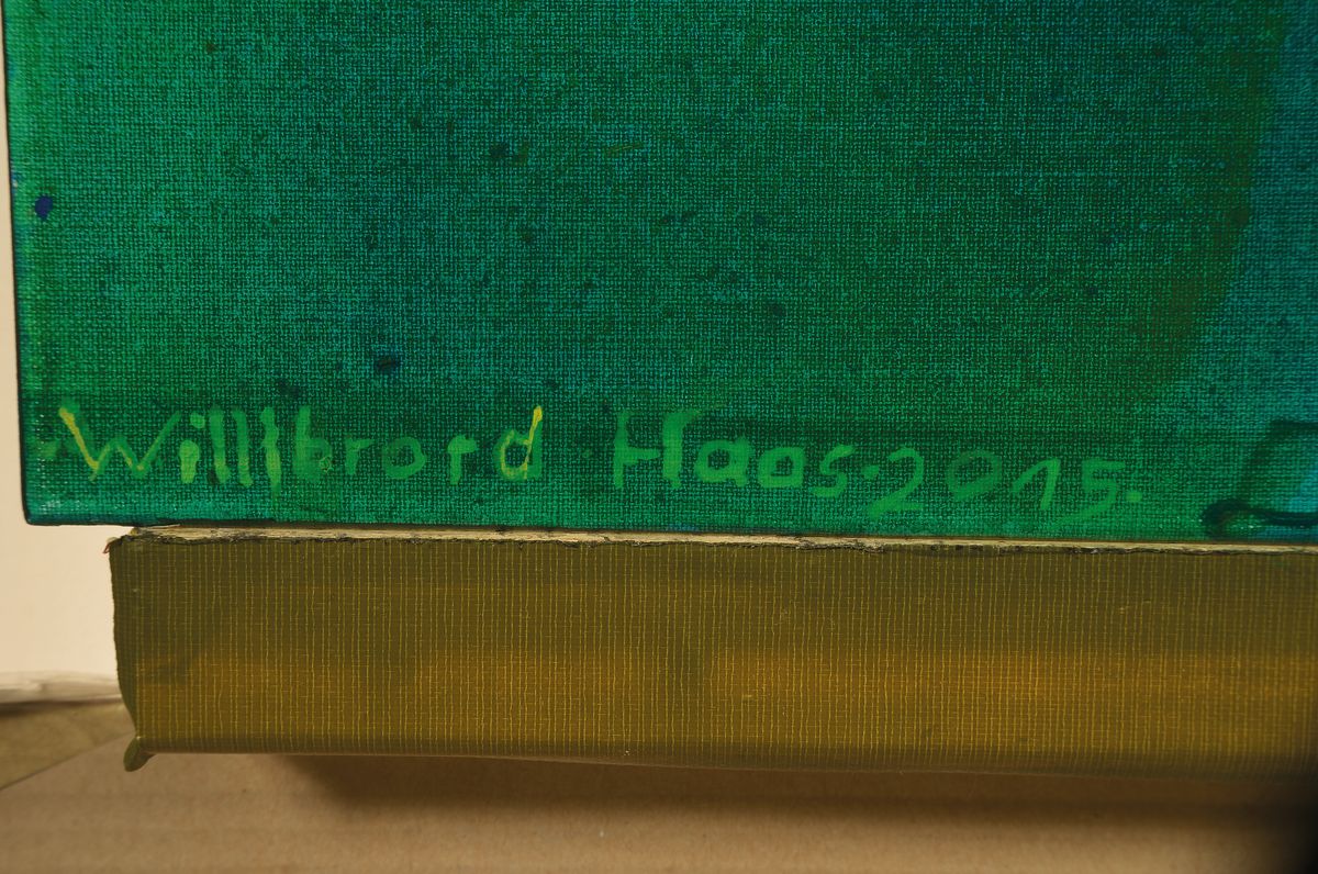 Detail a: Willibrord Haas, geb. 1936, Acryl/Lwd, signiert, ca. 100 x 80 cm