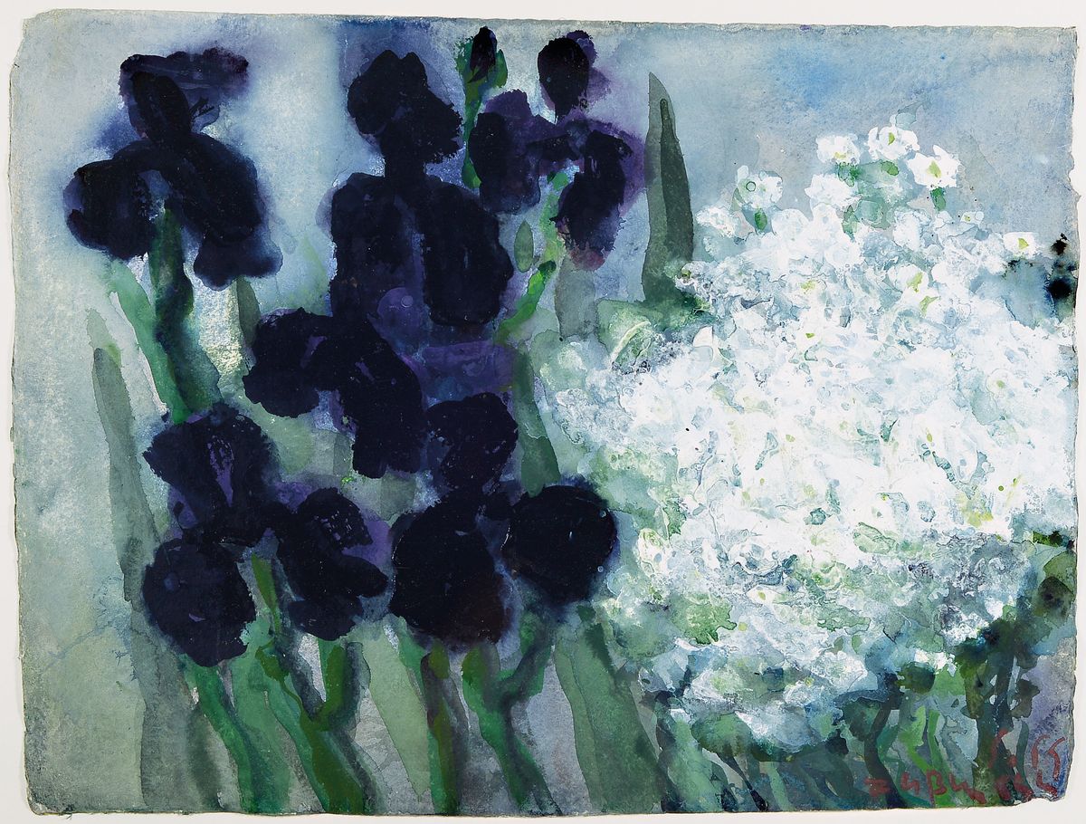 Klaus Fussmann, geb. 1938,, Aquarell/Gouache, auf Bütten, handsigniert und dat. 1999, Blattgr. 43.5 x 58 cm, Rahmengr. 67 x 82 cm, Echtheit per ...