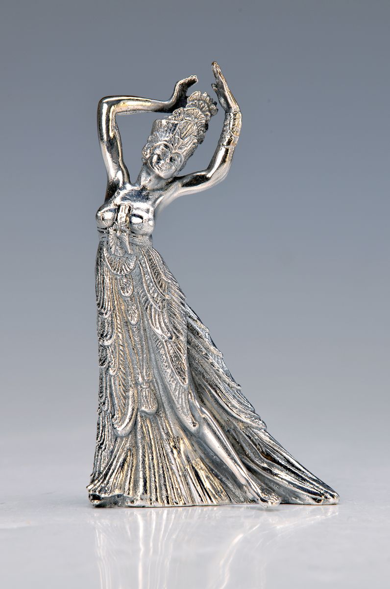 Ernst Fuchs, 1930-2015, Salome, silberfarbener Metallguss, sign., num.265, H. ca. 10 cm