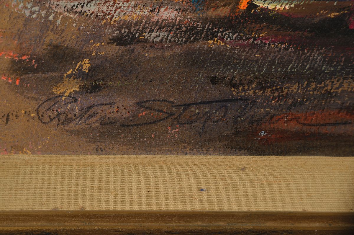 Detail a: Peter Stephan (eigentl. Sergej Peters), 1916 St. Petersburg/Russland-1974 Mannheim, Schüler und Freund von Max Pechstein in Berlin, ab 1950 in ...