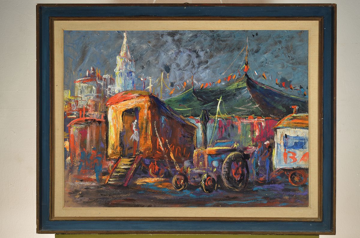 Detail k: Peter Stephan (eigentl. Sergej Peters), 1916 St. Petersburg/Russland-1974 Mannheim, Schüler und Freund von Max Pechstein in Berlin, ab 1950 in ...
