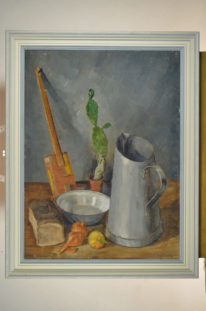 Detail k: Karl Stohner, 1894 Mannheim-1957 Paris, Studium an der Akademie Karlsruhe, gründete 1924 die freie Akademie Mannheim, Umzug nach Paris, hier: ...