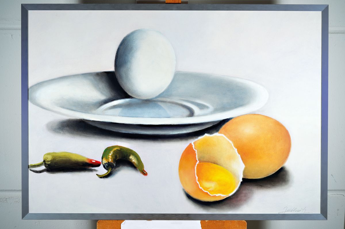 Detail k: Doris Zeidlewitz, geb. 1959, Studium der "Freien Malerei" an der Kunstakademie Städel, Frankfurt und an der Hochschule für Gestaltung, ...