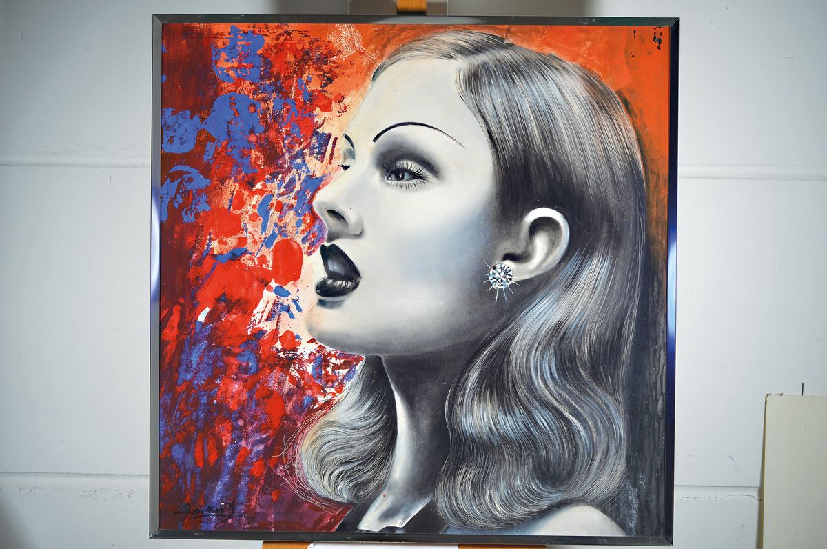 Detail k: Doris Zeidlewitz, geb.1959, Studium der Freien Malerei an der Kunstakademie Städel, Frankfurt und an der Hochschule für Gestaltung, Offenbach, ...