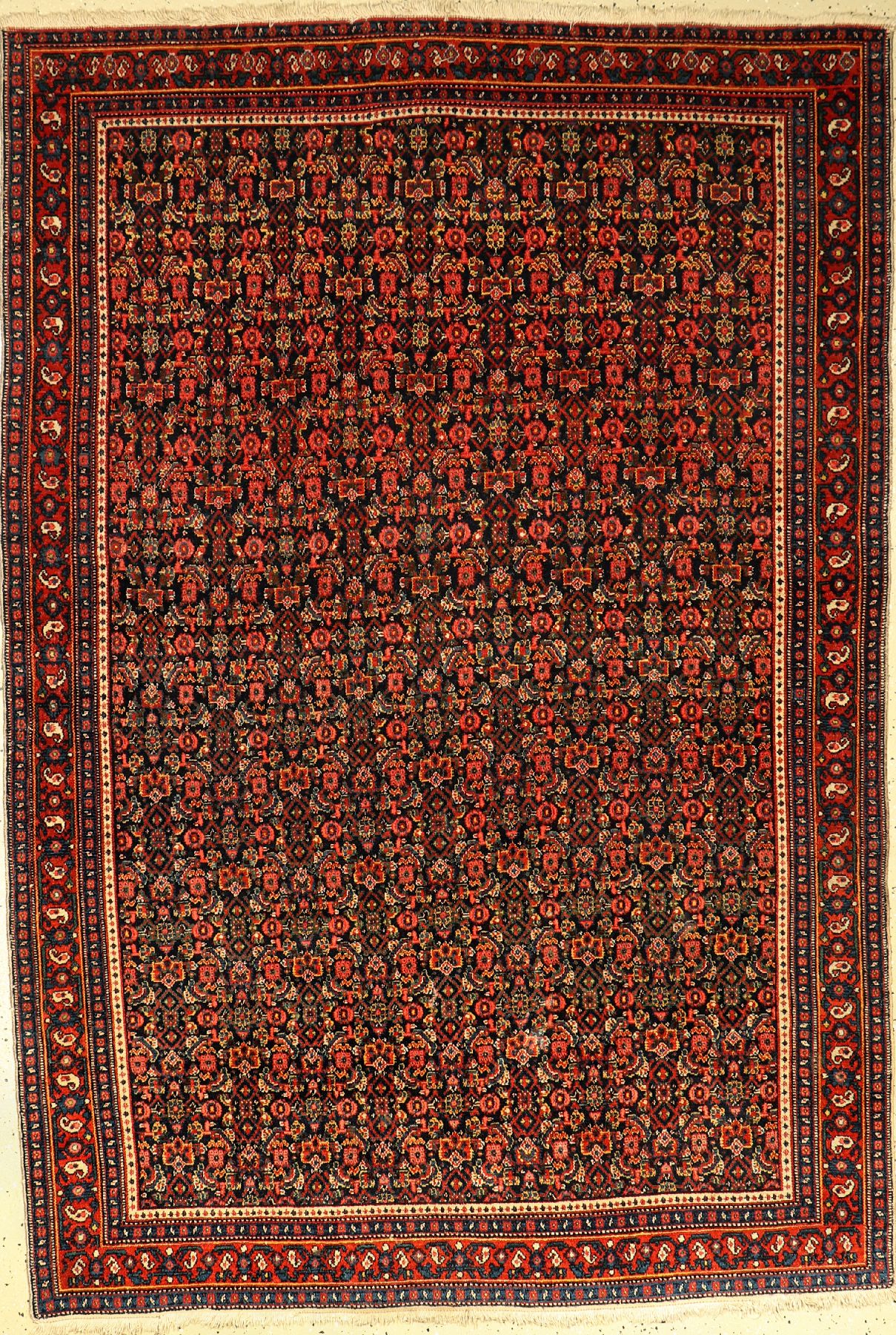 Feiner Senneh alt, Persien, um 1930, Wolle auf Baumwolle, ca. 200 x 138 cm, EHZ: 3