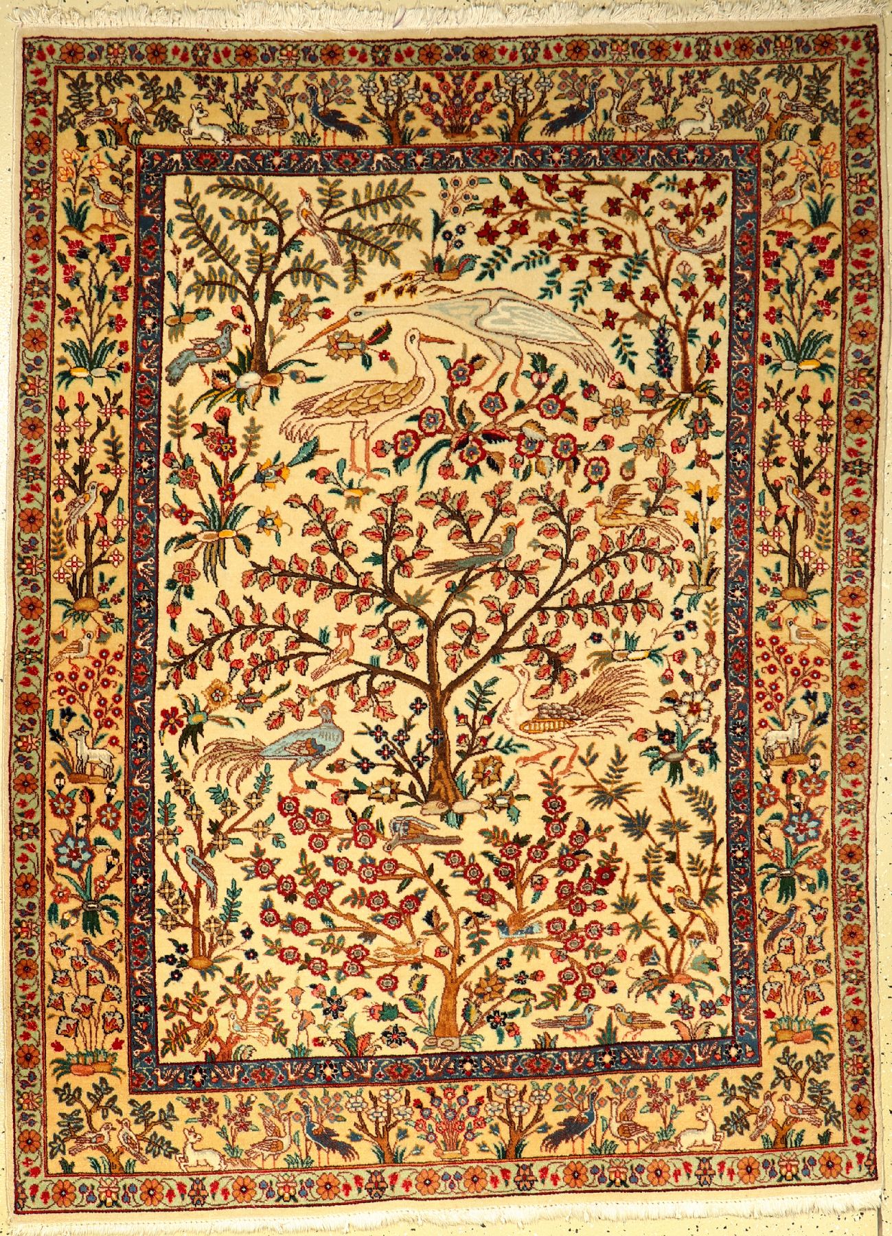 Täbriz alt, Persien, ca. 50 Jahre, Wolle auf Baumwolle, ca. 186 x 138 cm, EHZ: 2-3