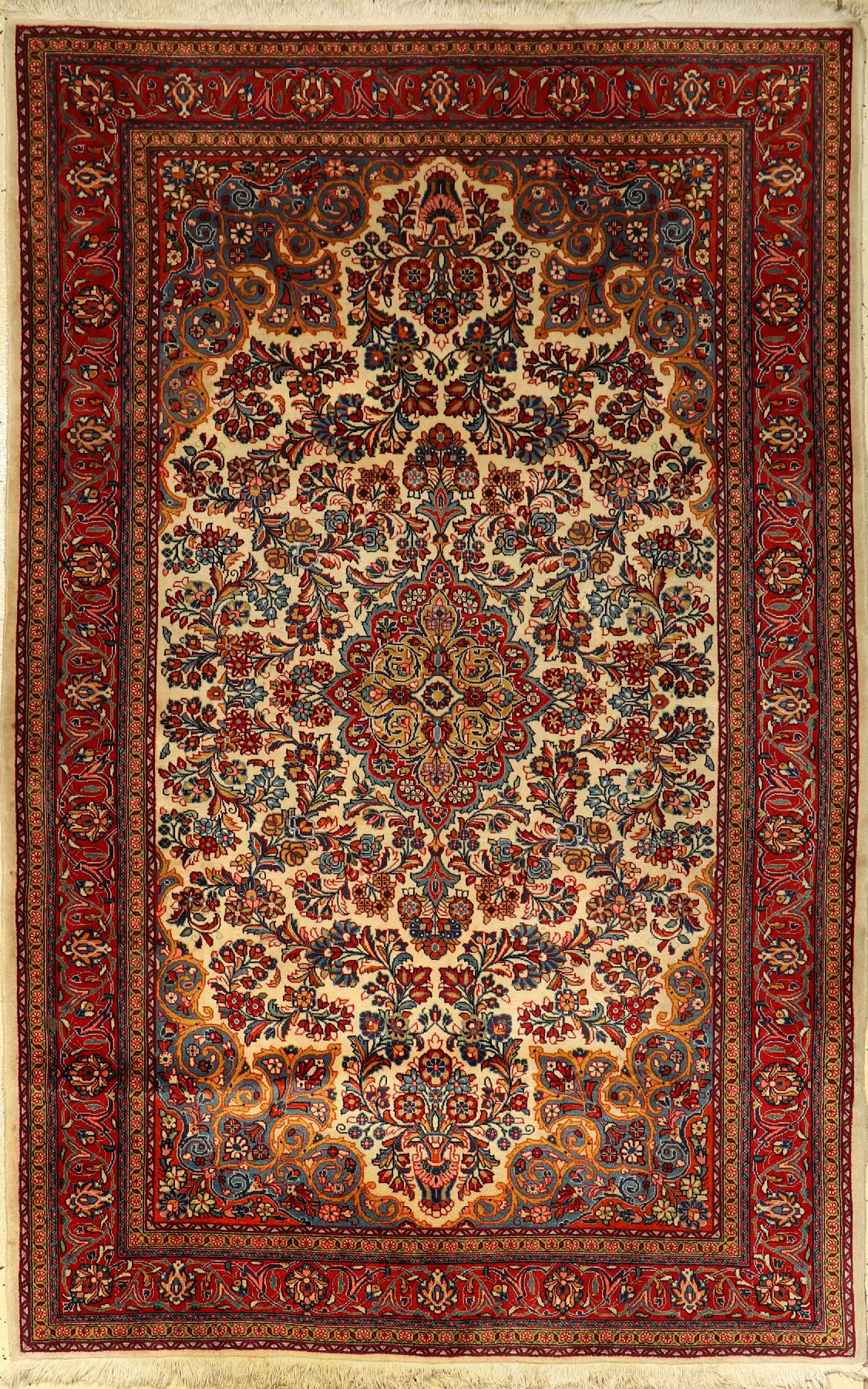 Sarogh fein, Persien, ca. 40 Jahre, Korkwolle, ca. 205 x 135 cm, EHZ: 2