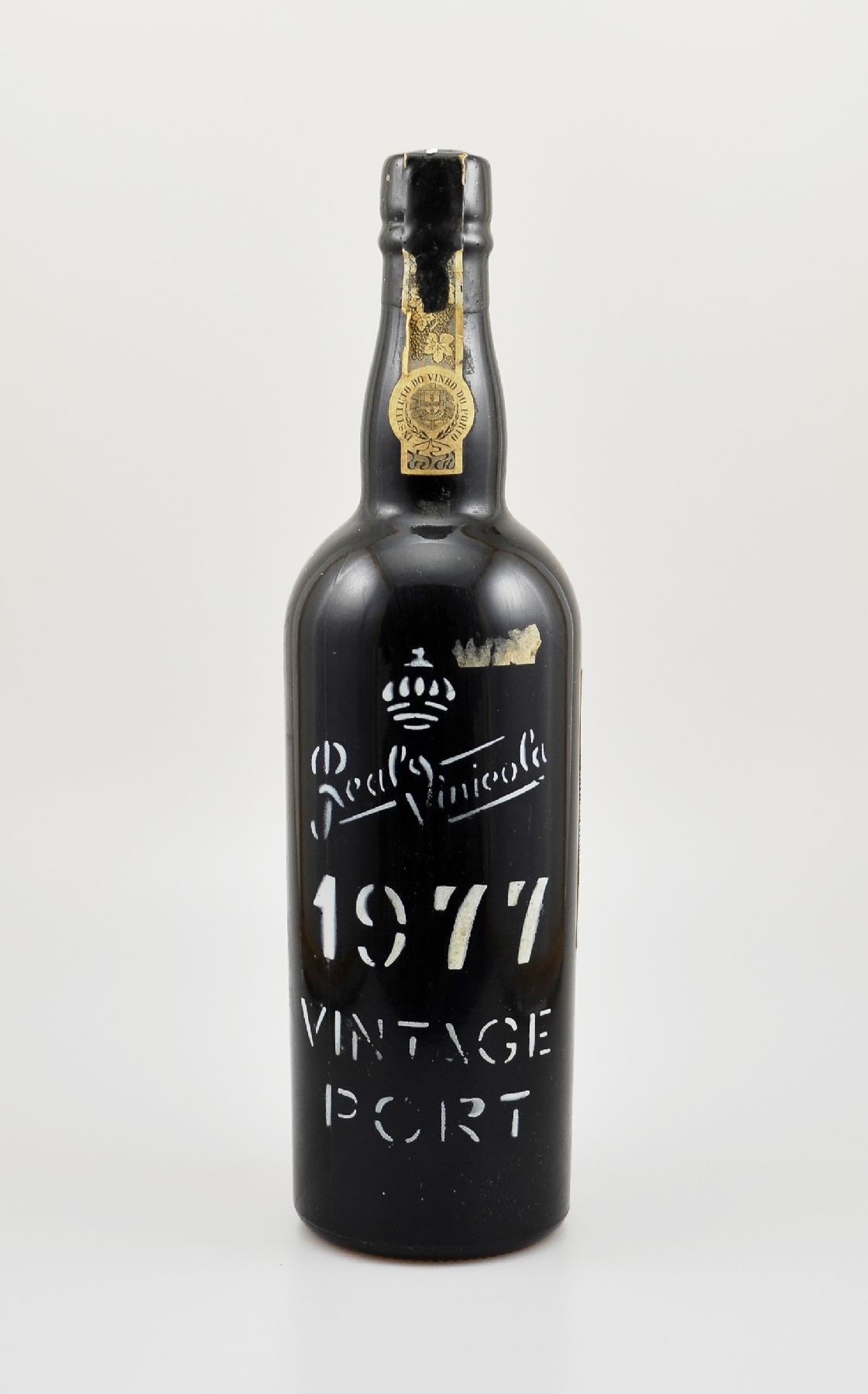 1 Flasche 1977 Real Vinicola Vintage Port, ca. 75 cl, 20 % Vol., guter Erhaltungszustand, unverkostet