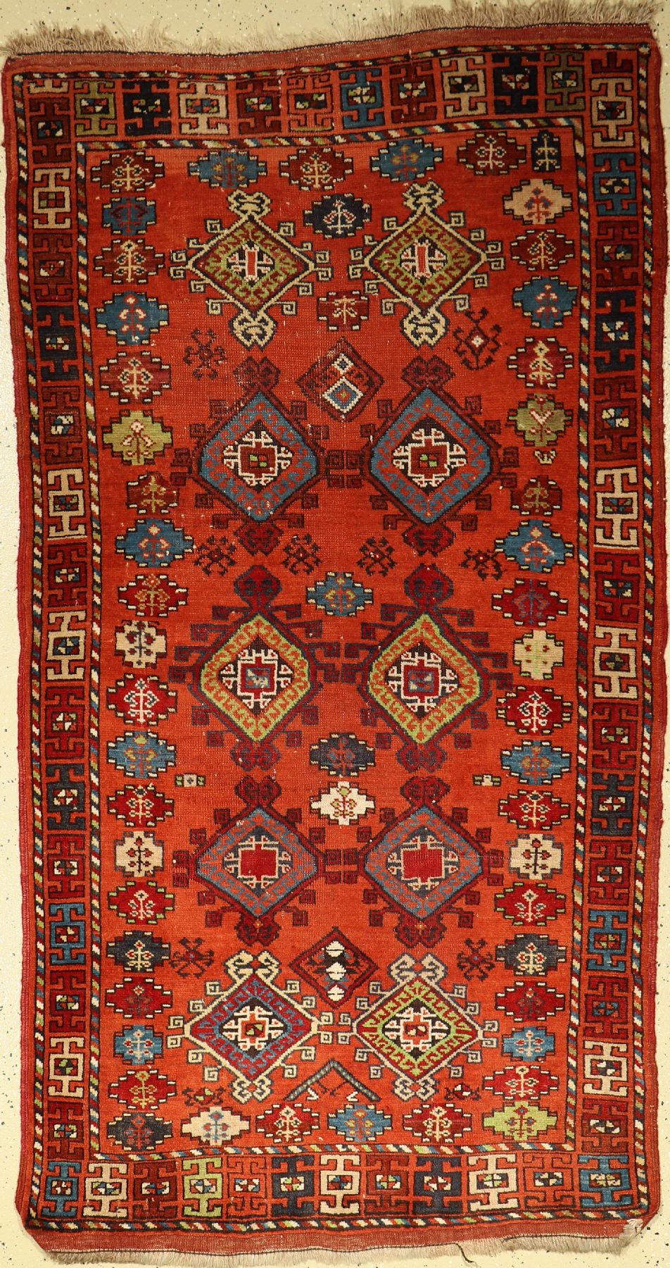 Anatolischer Teppich, Türkei, um 1950, Wolle auf Wolle, ca. 196 x 105 cm, EHZ: 3