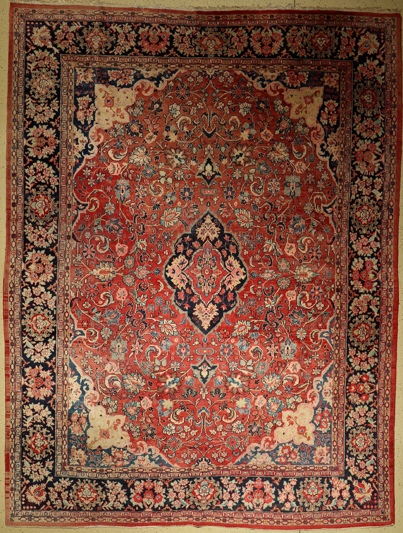 Mahal, Persien, um 1940, Wolle auf Baumwolle, ca. 416 x 316 cm, EHZ: 4