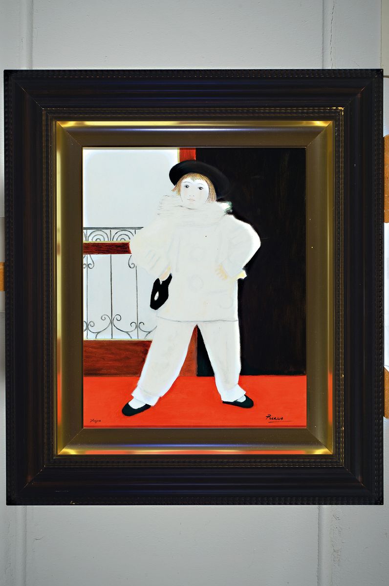 Detail k: Konrad Kujau, 1938-2000, bekannter deutscher Künstler und Kunstfälscher, wurde besonders berühmt durch die Fälschung der Hitler- Tagebücher, ...