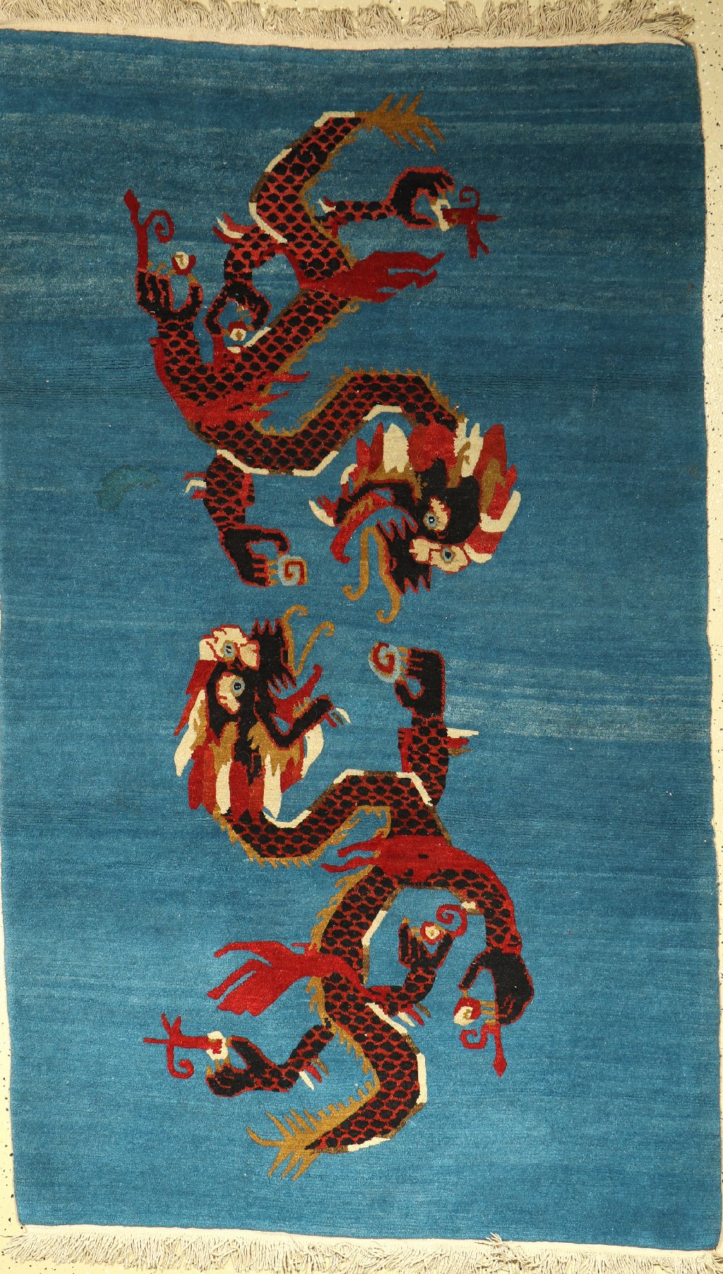 Nepal alt, ca. 50 Jahre, Wolle auf Baumwolle, ca. 200 x 125 cm, EHZ: 2-3
