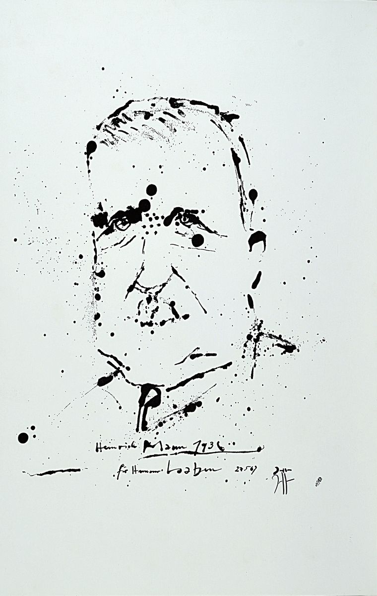 Umfangreiches Konvolut zu Horst Janssen (1929-1995), 18 handsignierte Offsetdrucke, je ca. 28x21cm in rahmenlosen Bildhaltern, Bücher: 3Bildbände ...