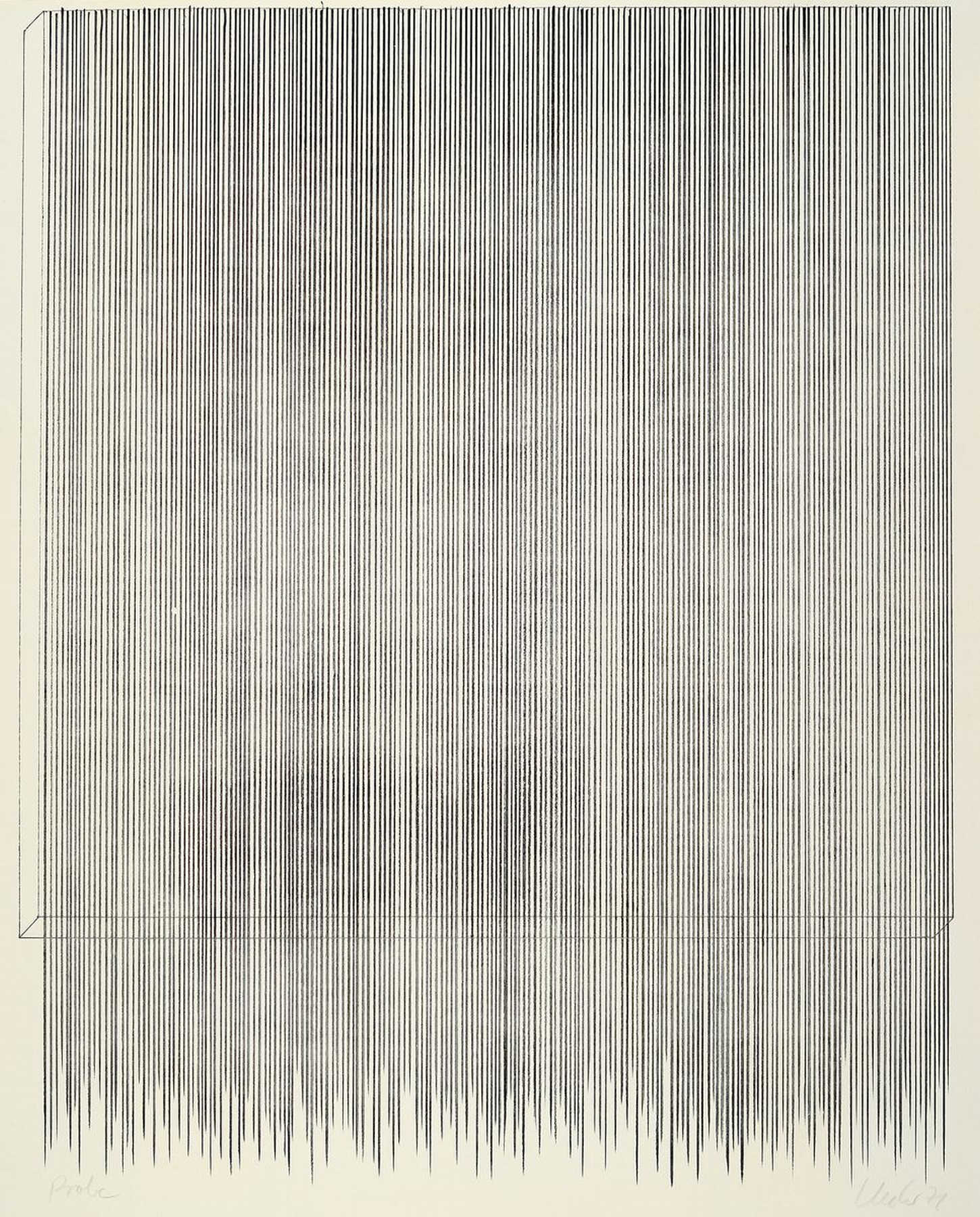 Günther Uecker, geb. 1930, Nagelbild, Offsetlitho, Auflage 500, teilweise im Prägedruck, handsigniert, bezeichnet Probe, Abbildung: ca. 46 x 46 cm, ...
