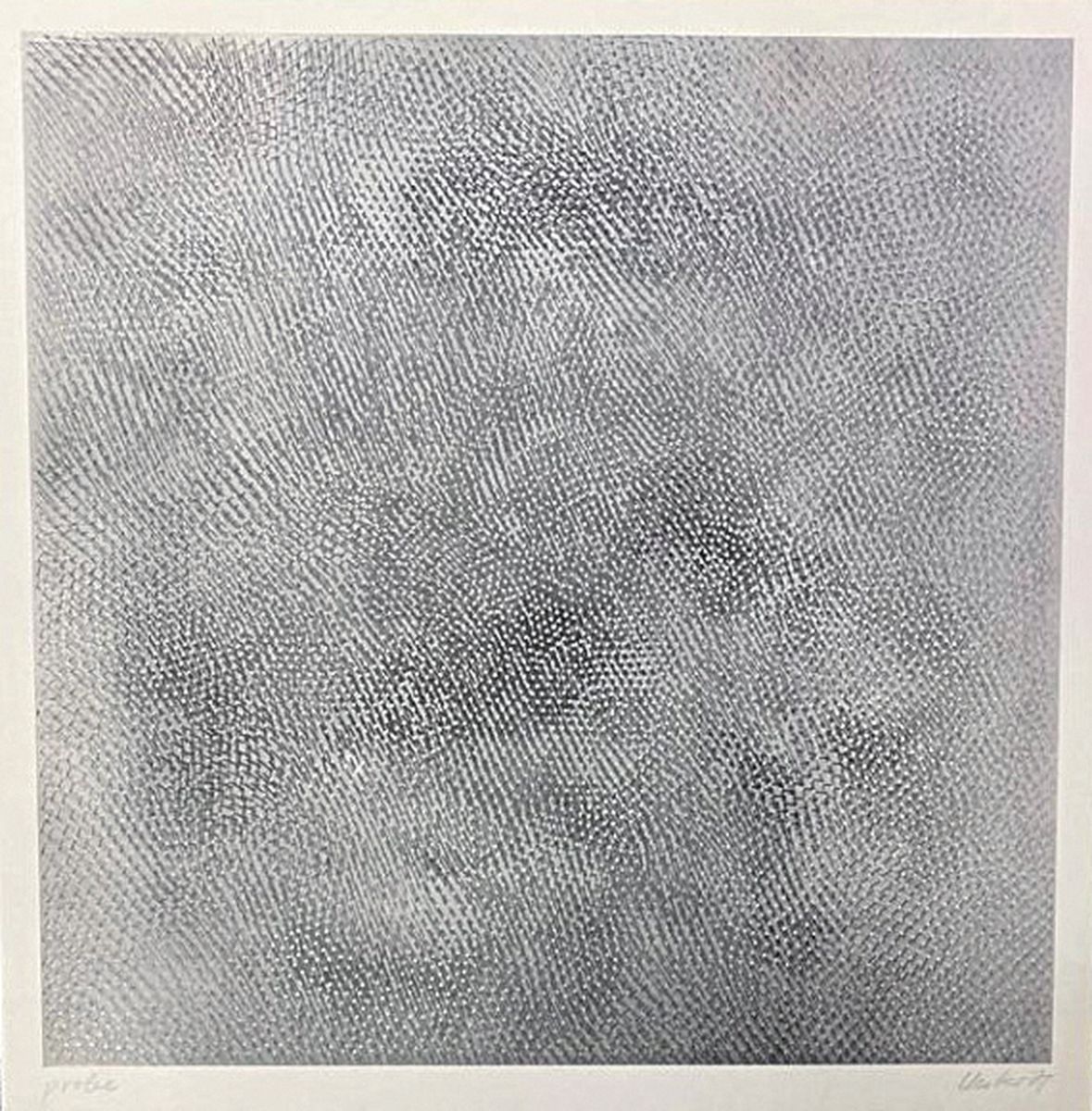 Günther Uecker, geb. 1930, Nagelbild, Offsetlitho, Auflage 500, handsigniert, bezeichnet Probe, z.T. Prägedruck, Abbildung: ca. 46 x 46 cm, ...