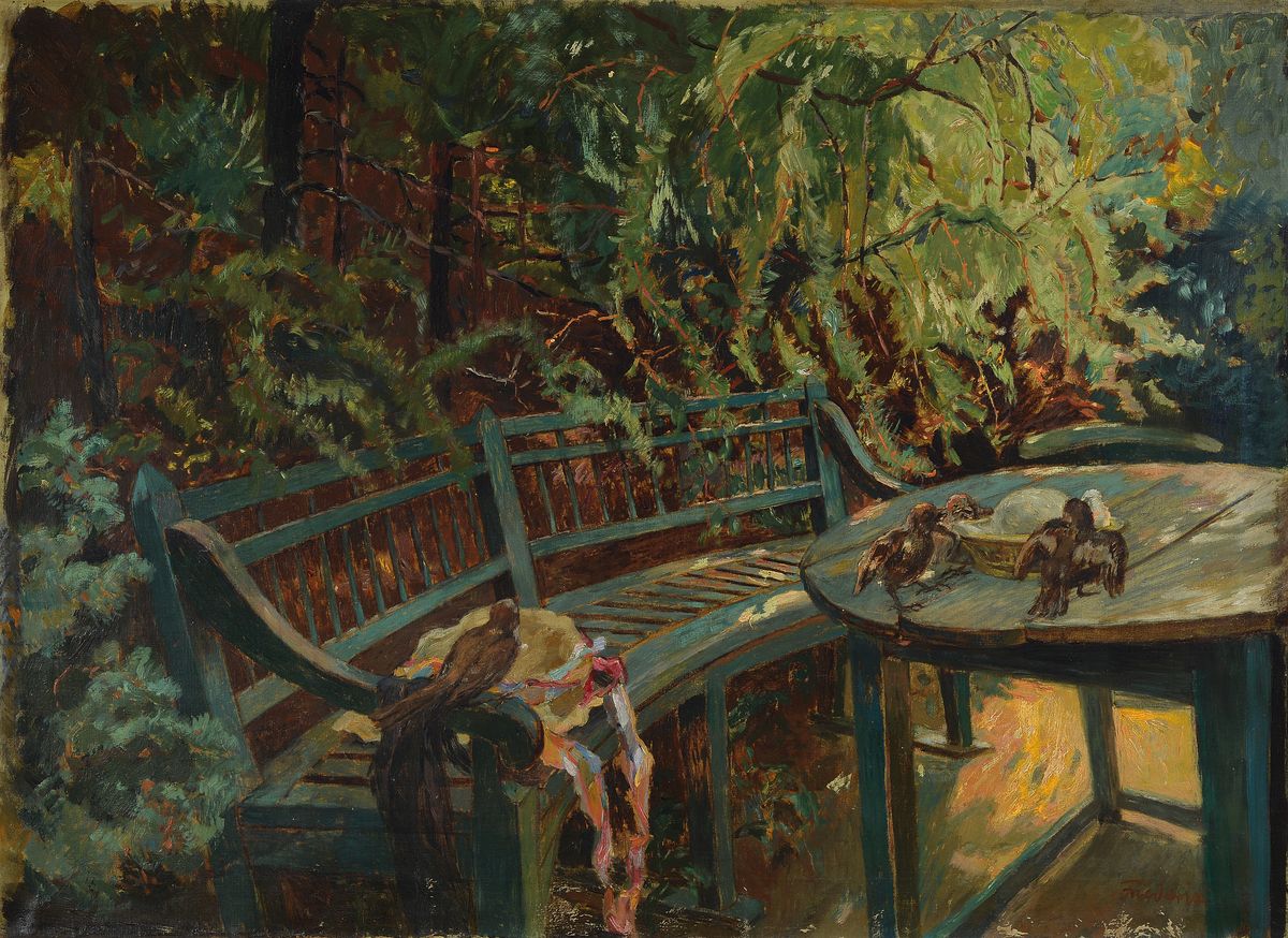 Walter Friederici, 1874 Chemnitz-1943 Dresden, Studium an der Akademie Dresden bei L. Pohle, Schüler von Gotthard Kühl, 1902 Mitbegründer der ...