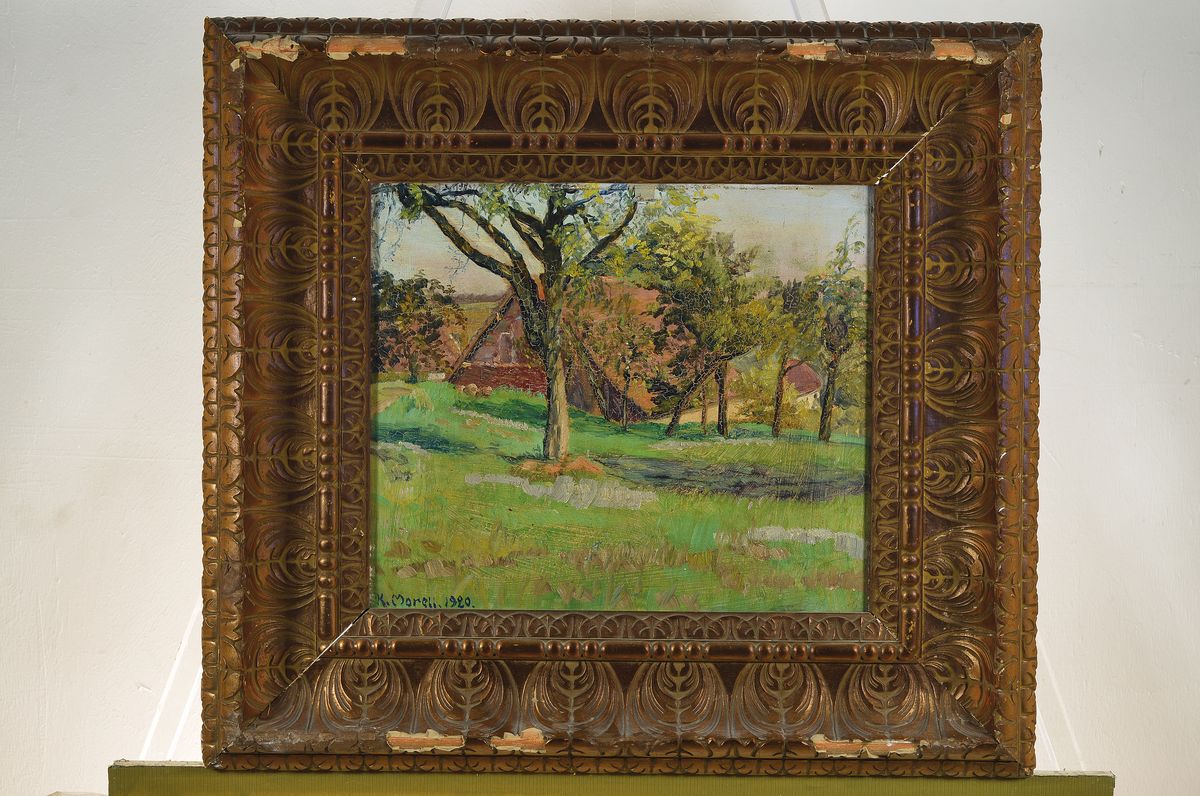 Detail k: Käthe Morell-Krähmer, 1896 Königsberg-1981, Studium an der Kunstgewerbeschule München bei Dasio und Besuch der Zeichenschule Heymann, tätig als ...