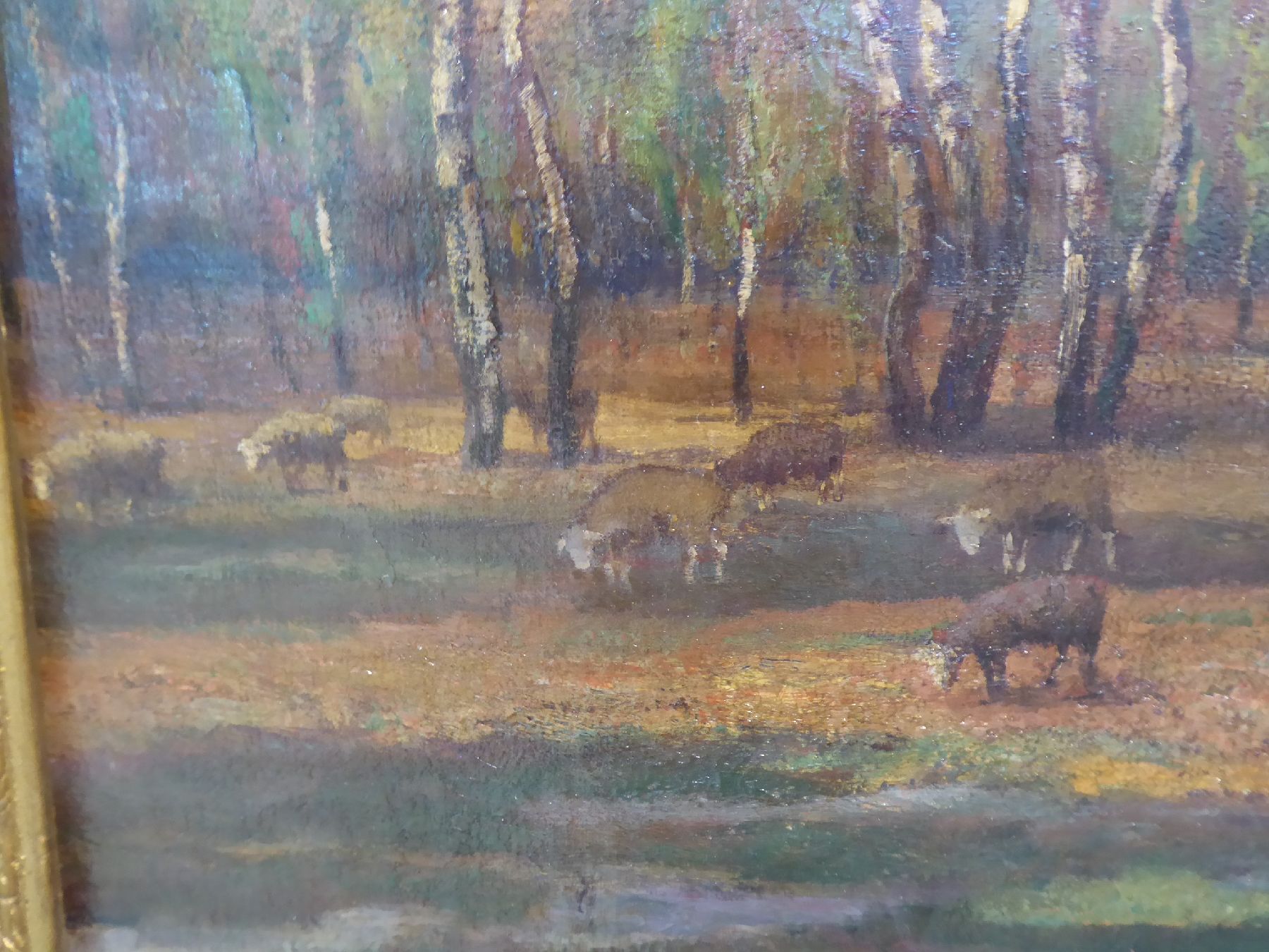 Detail e: Petras Kalpokas, 1880 Miskine in Litauen-1945, bekannter litauischer Maler und Professor, Kunststudium in Odessa und später an der Akademie ...