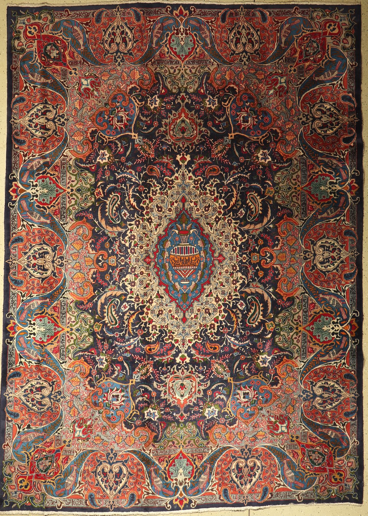 Kaschmar alt, Persien, ca. 50 Jahre, Wolle auf Baumwolle, ca. 346 x 244 cm, EHZ: 3
