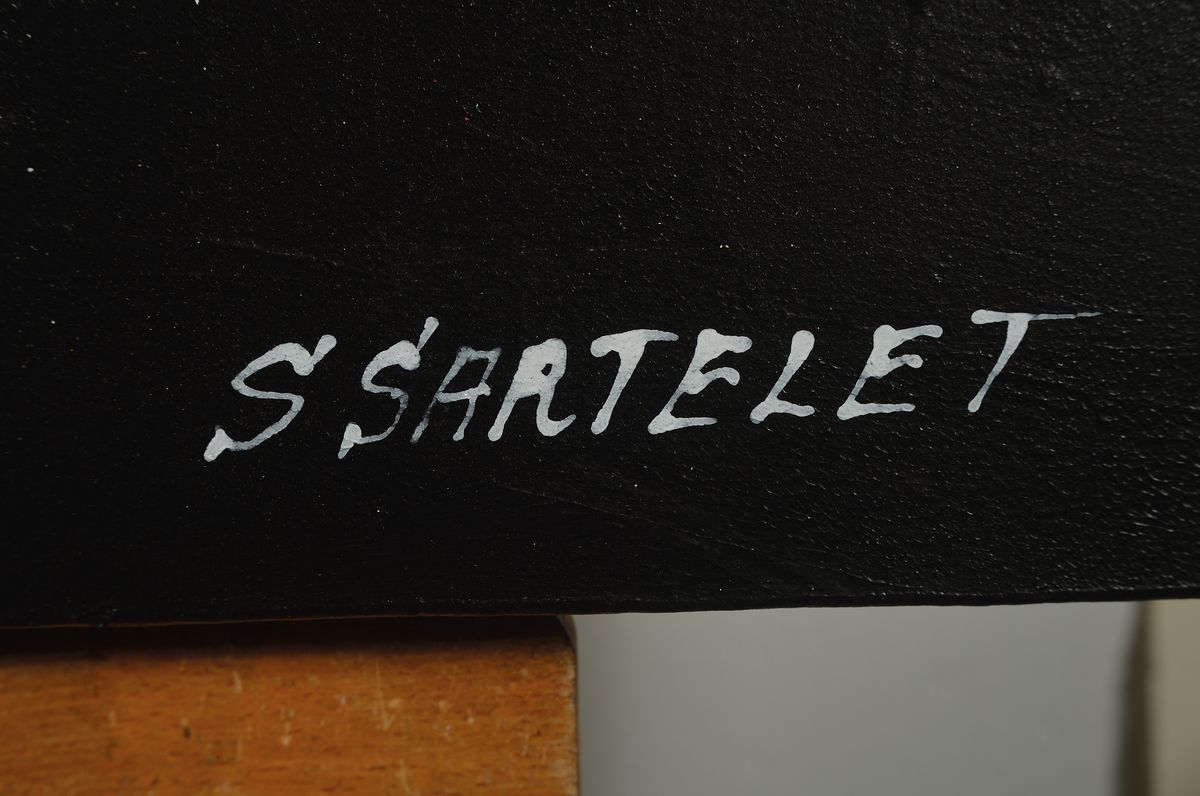 Detail a: Silvia Sartelet, geb. 1947 Berlin, Abstrakte Komposition, Acryl/Lwd, sign., ca. 90x90 cm