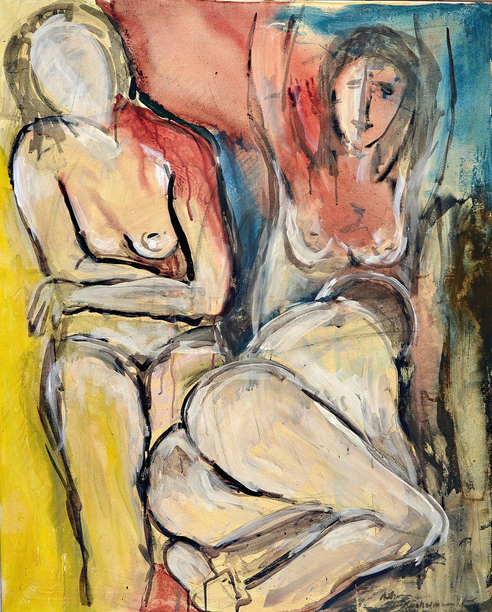 Antonius Höckelmann, 1937 Oelde-2000 Köln, Paar, Öl/Lwd, rechts unten signiert und dat. 97, ca. 80x100cm, R. ca. 91x111cm