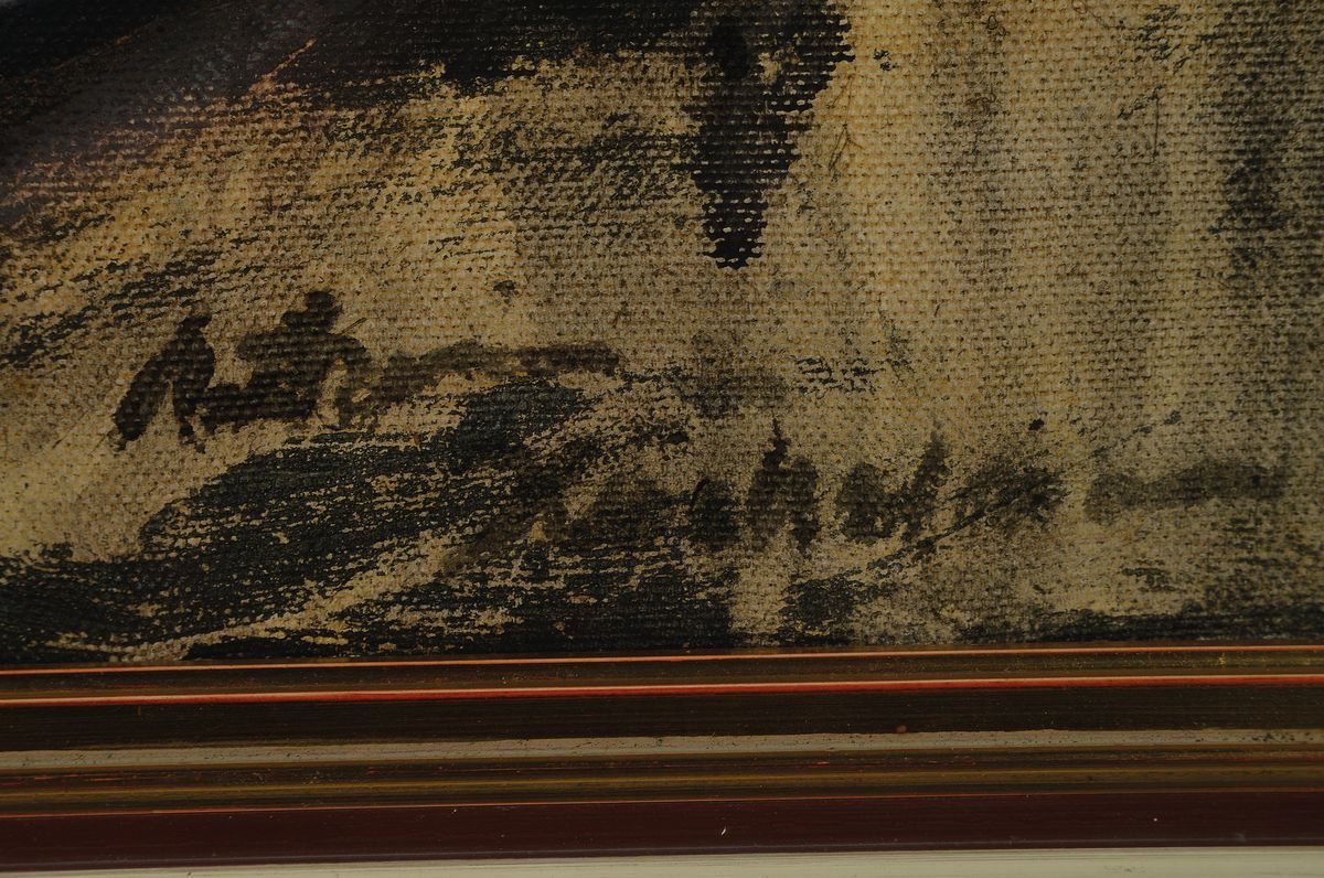 Detail a: Antonius Höckelmann, 1937 Oelde-2000 Köln, Paar, Öl/Lwd, rechts unten signiert und dat. 97, ca. 80x100cm, R. ca. 91x111cm