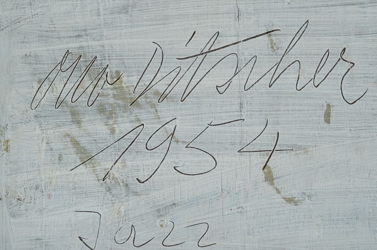 Detail a: Otto Ditscher, 1903 Neuhofen-1987, Jazz, Öl/Sperrholz, rückseitig signiert, betitelt und datiert 1954, ca. 31x45cm, R.