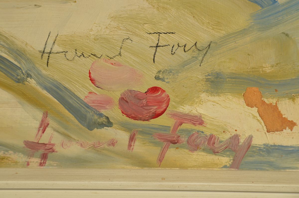 Detail a: Hanns Fay, 1888 Frankenthal-1957 Neustadt, Stillleben mit bunten Sommerblumen, Öl/ Malkarton, rechts unten signiert, ca. 75x56cm, R. ca. 87x68cm
